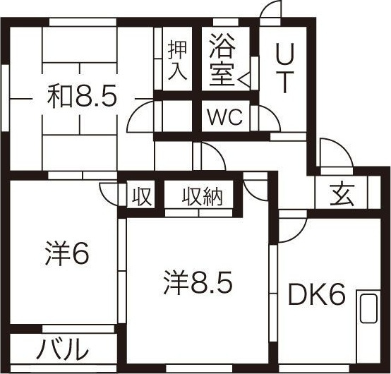 ラフィーネ 弐の間取り