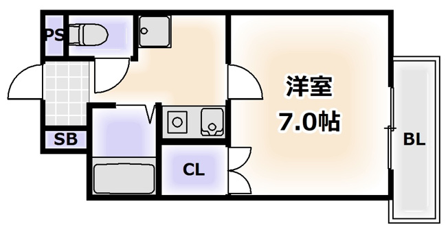 【間取り】 | ドエル堀江南