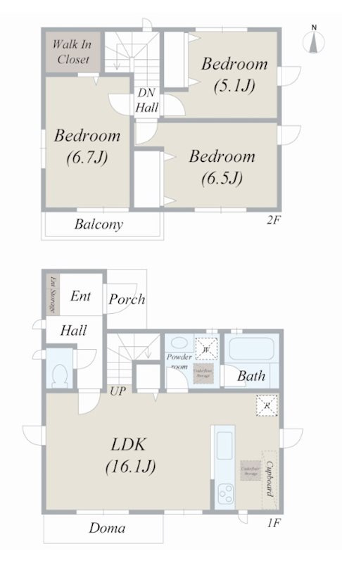 クレール与野の間取り