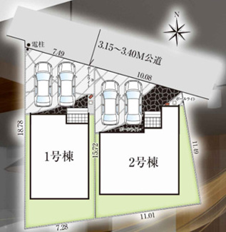 【区画図】 | 千葉市中央区蘇我三丁目　新築分譲住宅１号棟 | 千葉市中央区蘇我３丁目　１号棟