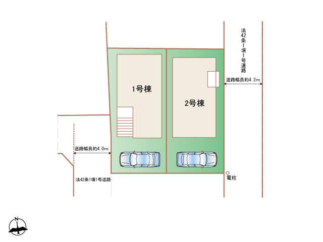 神戸市垂水区霞ヶ丘新築戸建ての区画図