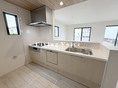 【仲介手数料０円】藤沢市大庭5期　新築一戸建てのキッチン|藤沢市大庭5期　新築一戸建て