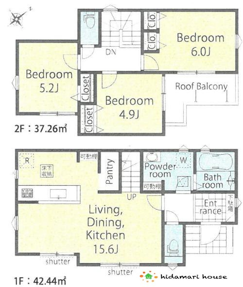 北本市本宿7丁目　第1期　リナージュ01の間取り|3LDK