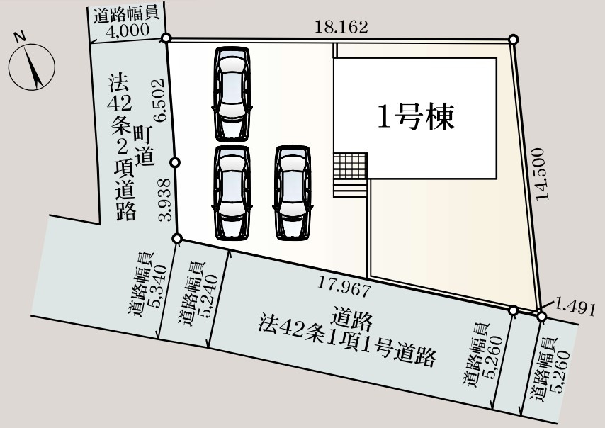 Cradle garden　美里町小茂田第3の区画図|図面と現況が異なる場合、現況を優先とします。