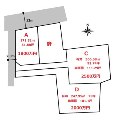  | 前橋市元総社町売地　Ａ
