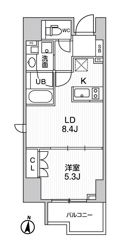 シーズンフラッツ両国の間取り