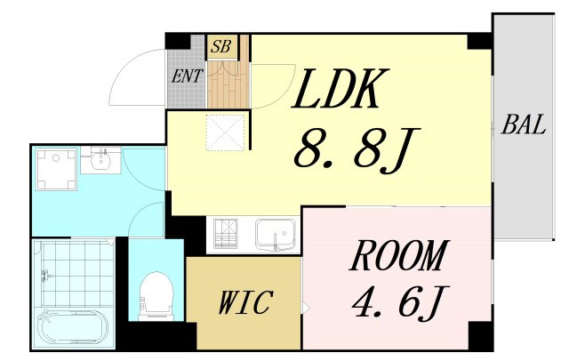 ARCA豊中蛍池　仲介手数料無料の間取り