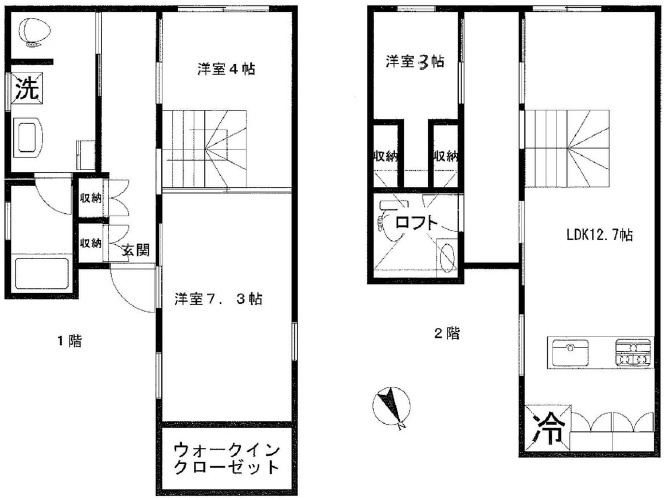 芝久保5丁目貸家の間取り