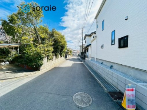 狭山市広瀬2丁目　新築戸建　ハートフルタウンの前面道路含む現地写真|3/19　撮影
