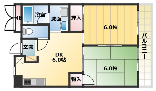 【間取り】 | ロイヤルハイツ松ヶ丘