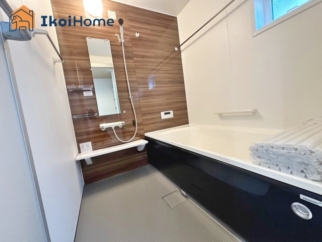 神戸市第4西区桜が丘東町4丁目　新築戸建の浴室|同社施工事例です●年中無休：当日予約可●1坪タイプの広々したユニットバスになります。