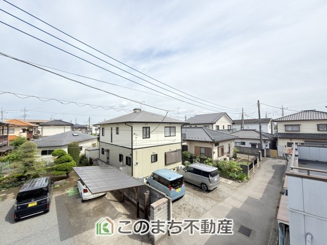 グラファーレ宇都宮市雀の宮5期　2号棟の展望|バルコニーからは、開放感あふれる穏やかな街並みを一望。
