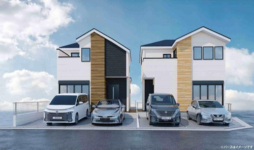 【外観パース】 | 【仲介手数料０円】相模原市中央区宮下本町2期　新築一戸建て　全2棟 | 【仲介手数料０円】相模原市中央区宮下本町2期　新築一戸建て　全2棟