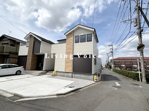 【外観】 | 【仲介手数料０円】相模原市中央区宮下本町2期　新築一戸建て　1号棟　全2棟 | 全体【仲介手数料０円】相模原市中央区宮下本町2期　新築一戸建て　全2棟