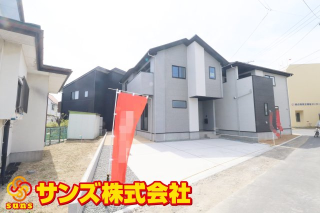 郡山市富久山町八山田字一本橋　　　  ２号棟　　　明健小学校、明健中学区　の外観|南東側から見た駐車場を含む外観