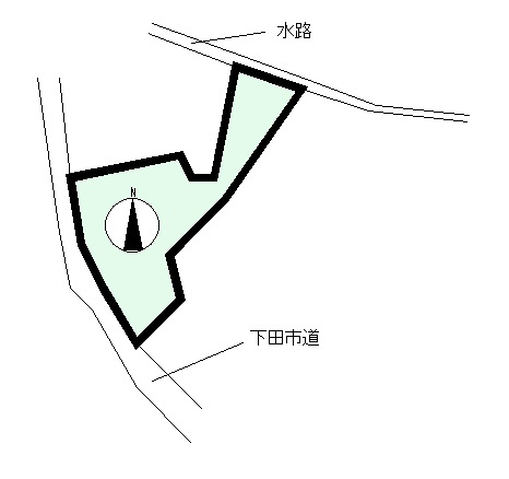 S1759G　蓮台寺売地の土地図