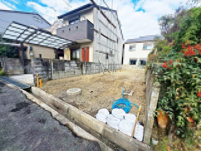 向日市森本町石田の前面道路含む現地写真|建築条件付き売土地です◎