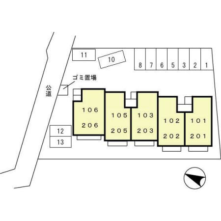 ロイヤルハイム高砂の区画図