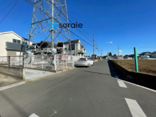 所沢市上新井25期全1棟　新築戸建　グラファーレの前面道路含む現地写真|1/23　撮影