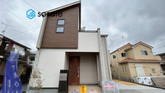 所沢市西狭山ケ丘1丁目　新築戸建　ウッディエの外観|令和8年2月26日撮影。