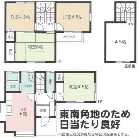 【間取り】 | 4DKはダイニングキッチンと4つの居室がある間取りです。大家族や二世帯住宅、または複数人で暮らす場合に適しています。食事スペースとくつろぎの場を分け、それぞれの個室も確保できるため、快適に過ごせます。