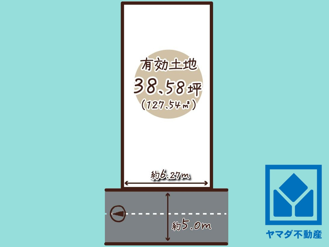 伏見区深草大亀谷万帖敷町の土地図
