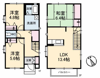 シャーメゾン響の間取り