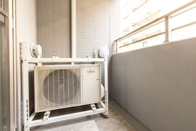 京橋レジデンスのバルコニー