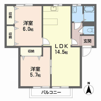 【間取り】 | フレグランスピュア2