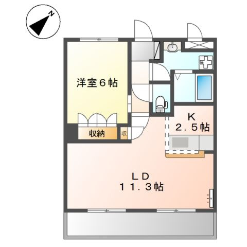 加古川市尾上町池田のアパートの間取り