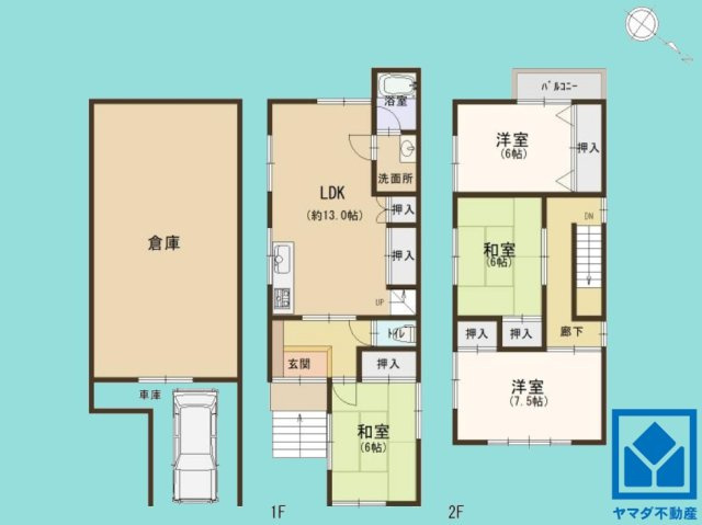 伏見区竹田七瀬川町の間取り|図面と現況が異なる場合は現況を優先いたします。