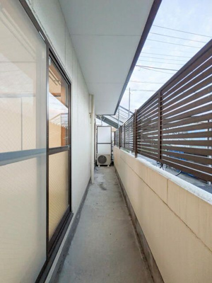 【バルコニー】 | コーポ川島 | 広々としたバルコニーです