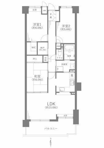 野村新瀬戸ヒルズ・ウインザーズパークウエストウィング603の画像