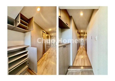 【玄関】 | ハートフルシティ松戸六高台スクエア1 | 【玄関】玄関には大型のシューズクローゼットを設置しておりますのでいつでもスッキリりとした空間を保てます。玄関周りを清潔に使うのはとても大事なことですよね。