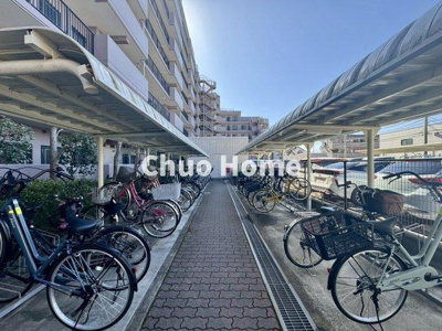 【駐輪場】 | ハートフルシティ松戸六高台スクエア1 | 【自転車置き場】最新の空き状況や費用などの詳細は担当スタッフまでお問い合わせください。