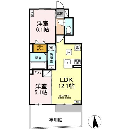 D-ROOM八本松東の間取り