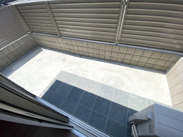 D-ROOM八本松東のバルコニー