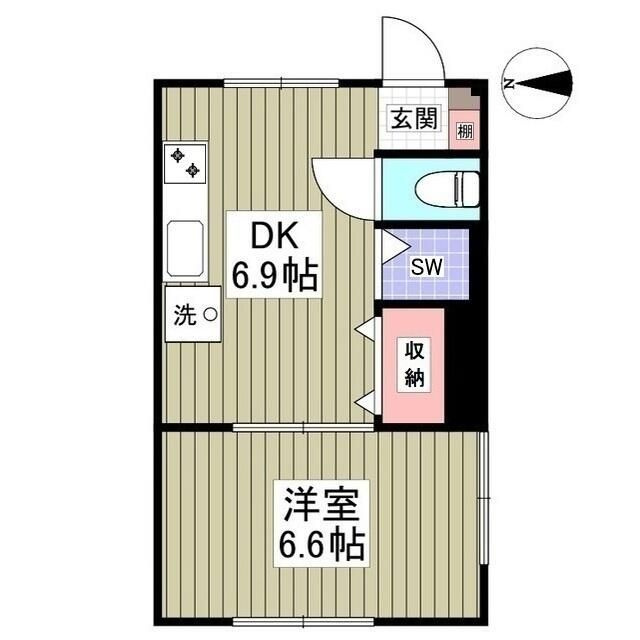 イワモトビル　ホワイトコーポラスの間取り