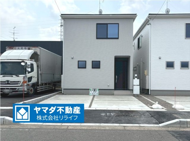 【商談中】リーブルファイン　岐阜市西中島５丁目第２　全6区画分譲の外観|■６号棟
■YAMADA電機の　ヤマダ不動産　株式会社リライフ　岐阜店■
省エネ・耐震性◎の一建設の家。　
日本の風土に調和する木造軸組工法。フラット３５はＳＡを取得！１０年間の金利優遇あり！　