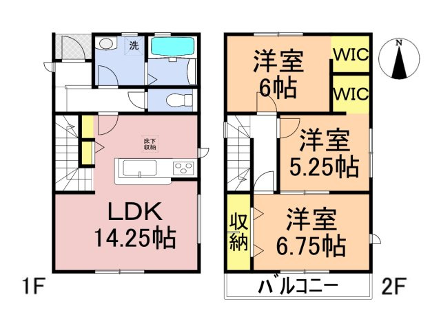 リーブルファイン　岐阜市西中島５丁目第２　全6区画分譲の間取り|■４号棟　■ヤマダ不動産　株式会社リライフ　
■夢のマイホーム購入をフルサポートします！
