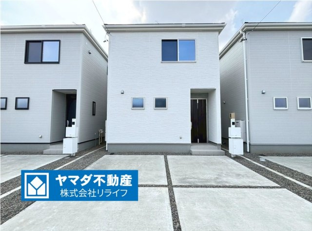 リーブルファイン　岐阜市西中島５丁目第２　全6区画分譲の外観|■５号棟
■YAMADA電機の　ヤマダ不動産　株式会社リライフ　岐阜店■
省エネ・耐震性◎の一建設の家。　
日本の風土に調和する木造軸組工法。フラット３５はＳＡを取得！１０年間の金利優遇あり！　