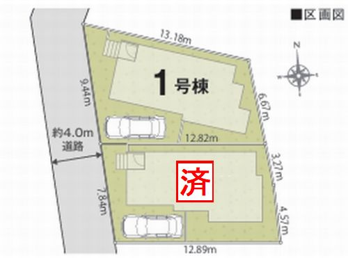 【間取り】 | 【仲介手数料０円】平塚市夕陽ケ丘第2期　新築一戸建て　全2棟 | 1号棟　平塚市夕陽ケ丘第2期　新築一戸建て　全2棟