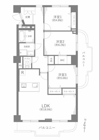 【間取り】の画像