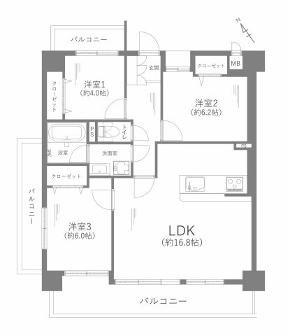 【間取り】の画像