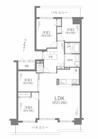 コープ野村新安城E棟の画像