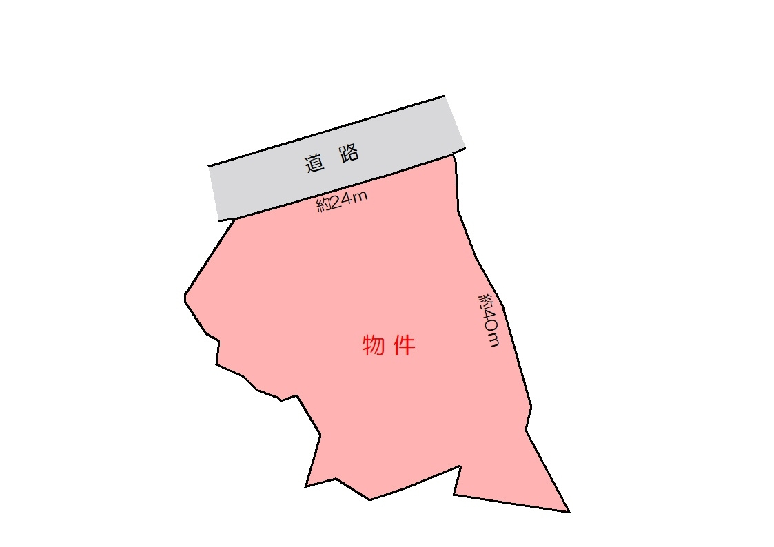 丹波市春日町下三井庄の売地の土地図