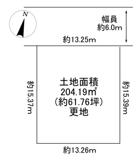 【土地図】 | 川西市萩原台西3丁目　建築条件無土地