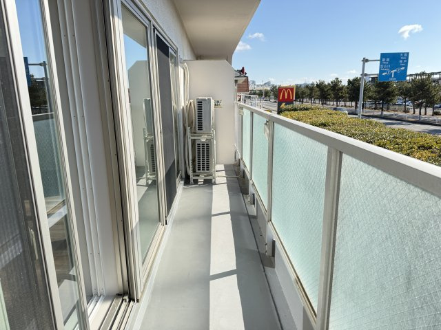 ユニハイツ朝霧のバルコニー