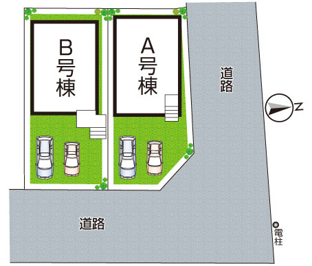 神戸市垂水区桃山台　新築一戸建ての区画図|全2区画
