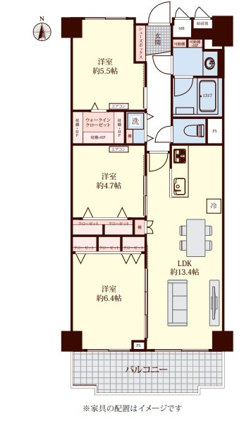 多摩川ハウスの間取り